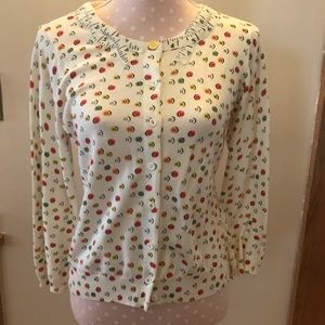 Portrait of a Flower Novelty Sewing Cardigan